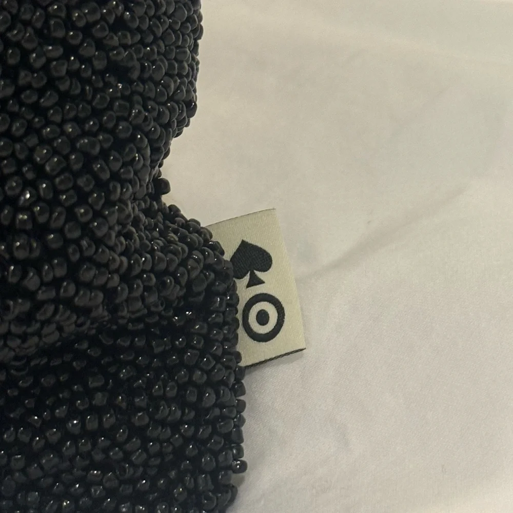 Kate Spade Target Collab Black and White 'Take It Easy' Beaded Pillow